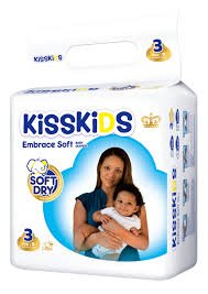 KISSKIDS Super Dry Baby Diaper SMALL (M9)