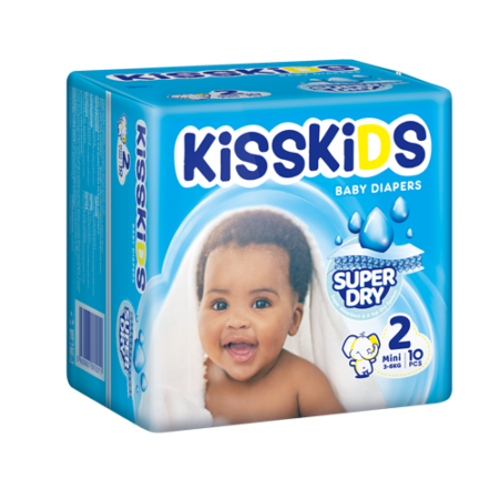 KISSKIDS Super Dry Baby Diaper Size 2 (S10pcs)